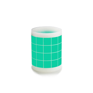 Square green polyester masking die-cuts for powder coating and painting