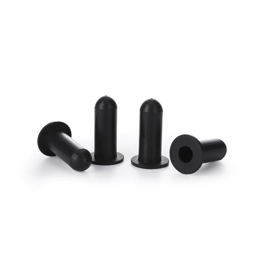 Silicone flanged cap for masking in powder coating and painting, temperature-resistant up to 250°C