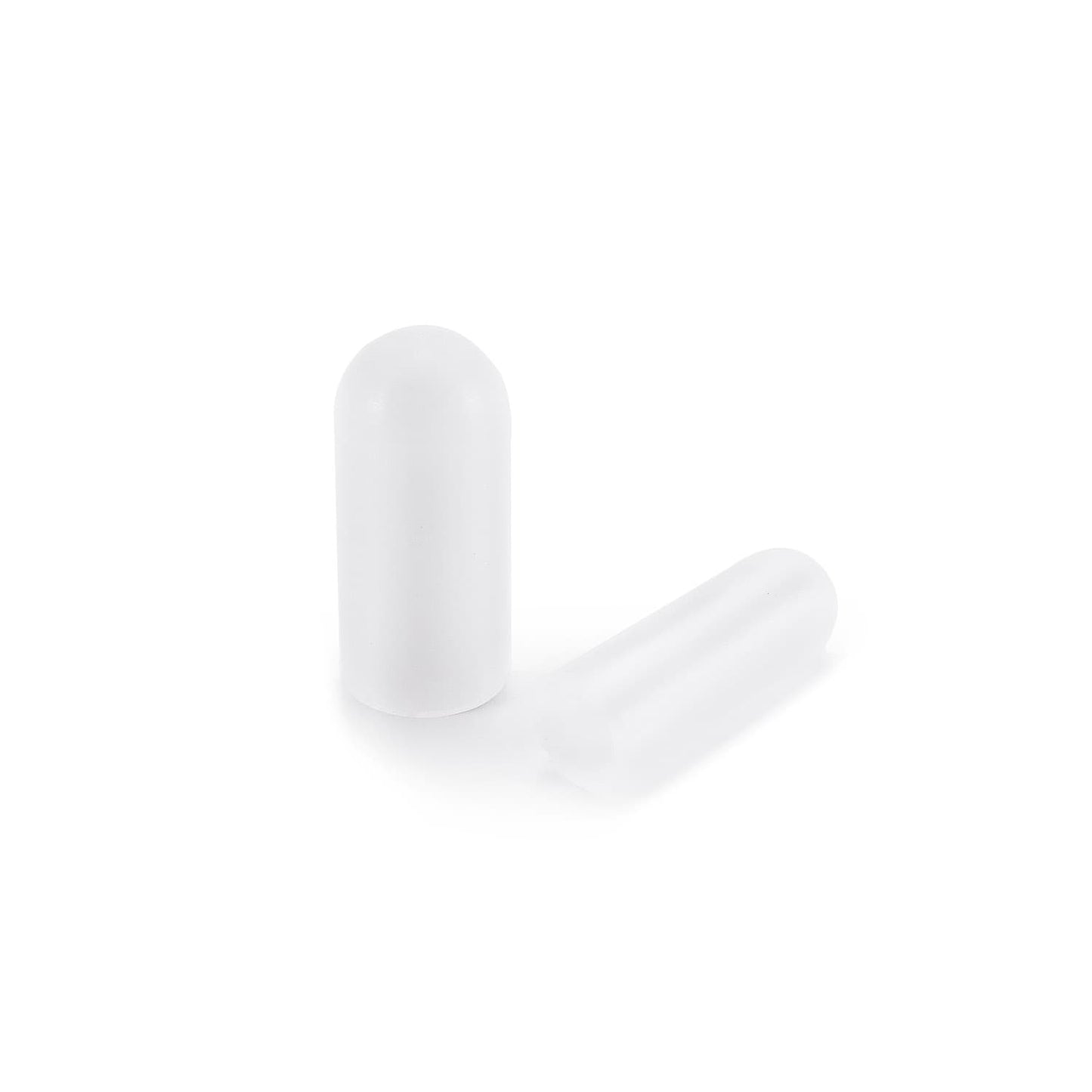 Red high-temperature silicone end caps for masking during powder coating applications