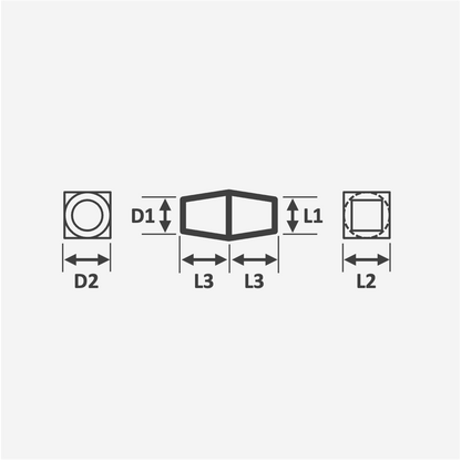 Eckige Silikonstopfen