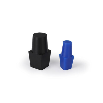 Square silicone plugs for masking square holes in powder coating and painting