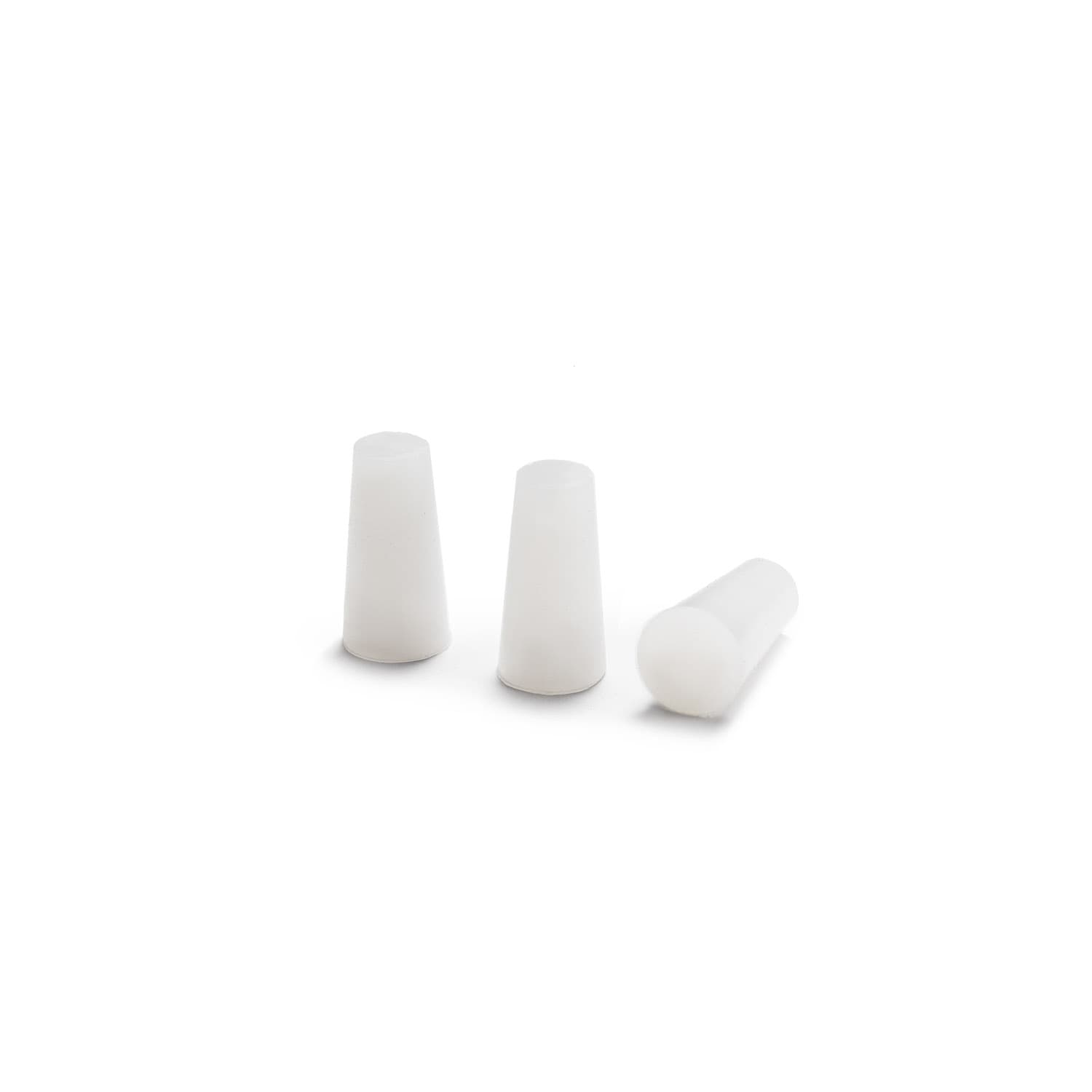 Versatile tapered silicone plug for high-temperature masking of blind and through holes in powder coating, temperature-resistant up to 250°C