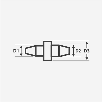 Technical drawing showing dimensions of silicone washer plug