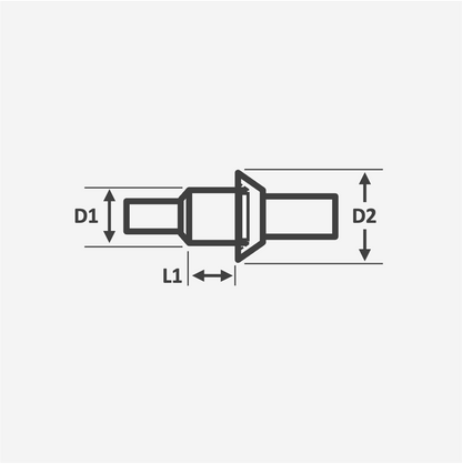 Technical drawing showing dimensions of silicone washer pull plug